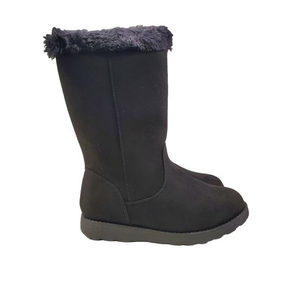 Girls Tall Black Winter Boots Black Nina Cat & Jack Toddler Winter Boots Size 6 - Picture 11 of 11